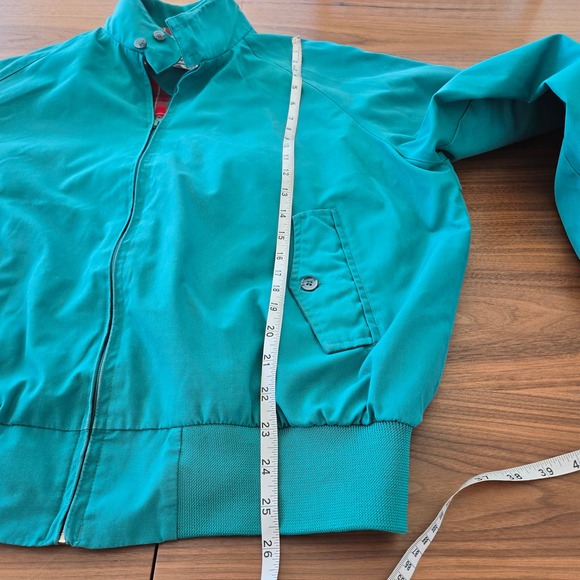 VTG 80s American Eagle Mens Bomber Jacket Windbreaker XL Teal Blue Green Retro - Picture 6 of 11